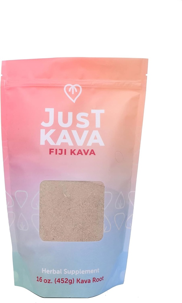 Just Kava Φίτζι Kava συμπλήρωμα βοτάνων 16 OZ (452g)