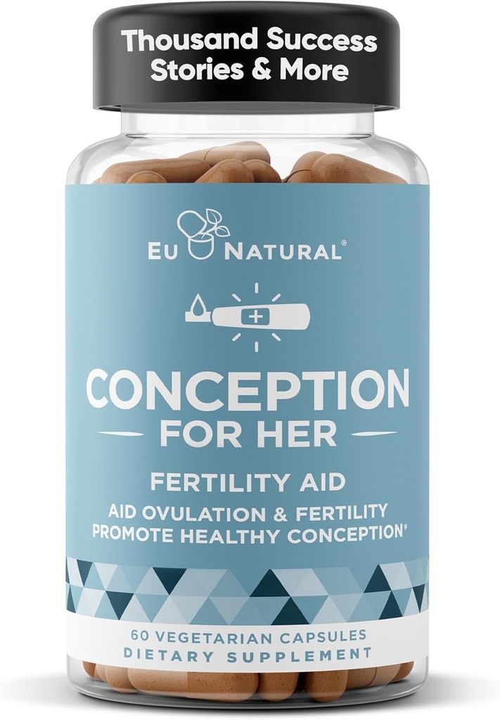 Kadınlar için Kavramsal Davranışlar - Aids Ovulation, Hormonal Denge ve Düzenli Lisanslar - Myo-Inositol, Folate, Folic Acid, Vitex – 60 Vegetarian Soft Capsules