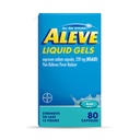 Aleve Ağrı Reliever & Ateşleme Sıvı Gels, Naproxen sodyum, Pain Relief, 80 Kont