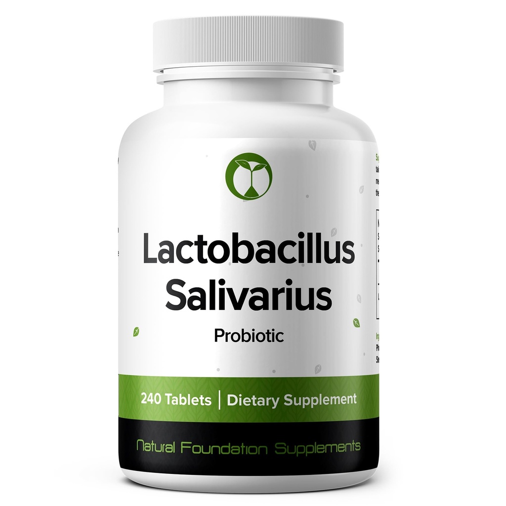 Lactobacillus Salivarius Probiotic Supplement 240 Δισκία 3 Δισεκατομμύρια CFU Προβιοτικά για άνδρες και γυναίκες Υποστηρίζει την Οδοντιατρική, Επιπεφυκίτιδα & Οπίσθια Υγεία (240, Lactobacillus Salivarius)