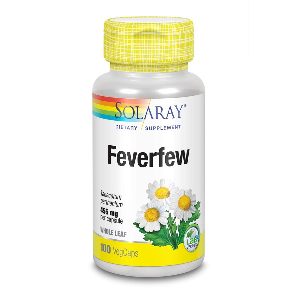 SOLARAY Feverfew Leaf 455mg 