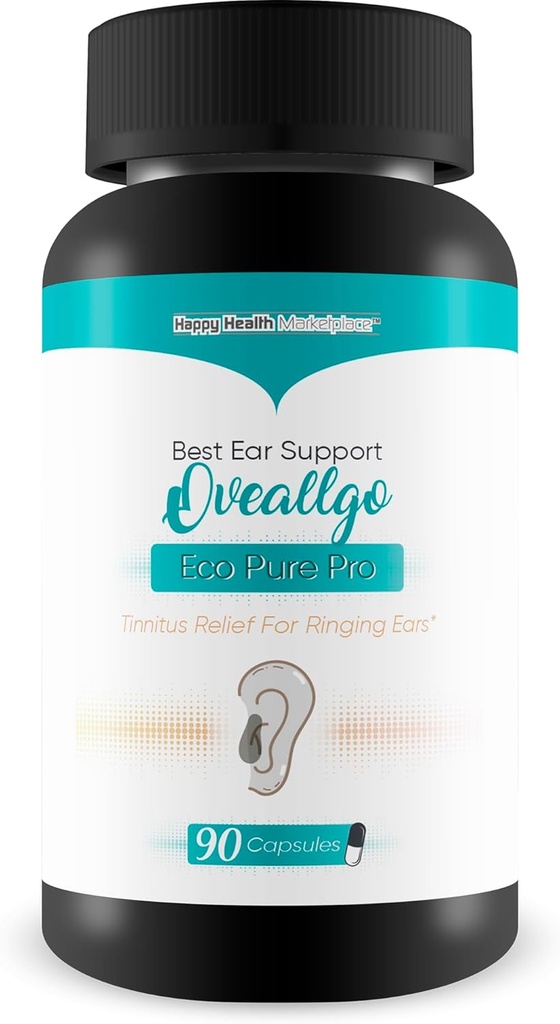 Tinnitus Supplement - Our Best Tinnitus Relief Ear Ringing - Ear Health Tinnitus Supplements - Clear Tinnitus Pills - Help Stop Ringing in The Ears Ringing in The Ears Relief Oveallgo Eco Pure Pro
