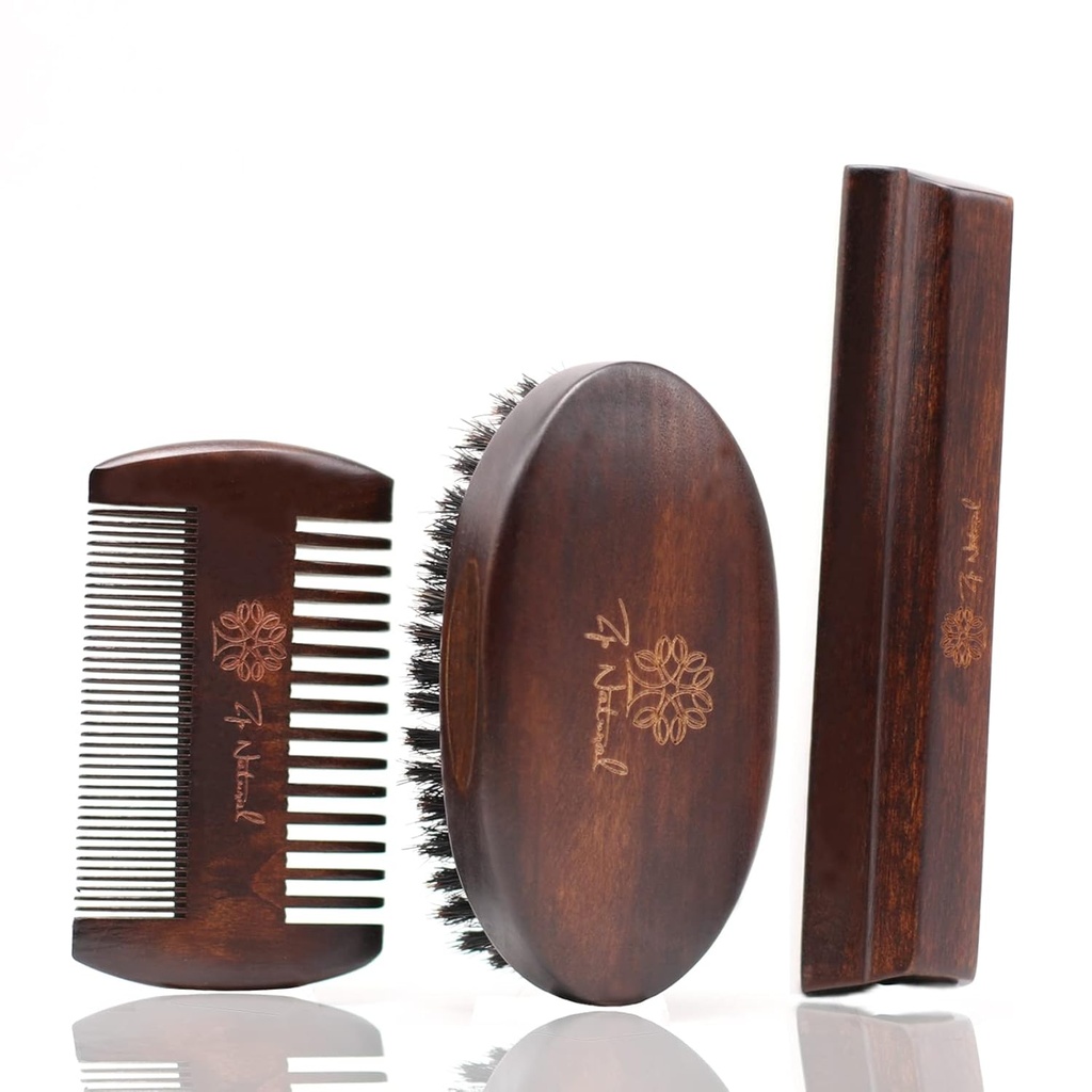 Κιτ στρωμάτων για άνδρες - European Vintage Style w/Beard Comb, Beard Brush, Beard Bar - Focusing On Men's Beard Care, Mastering The Beards of Men Σε όλο τον κόσμο