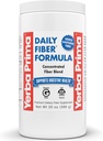 Yerba Prima Daily Fiber Formula - 20 oz Powder - Άγευστη, συμπυκνωμένη ανάμειξη διαλυτού/αδιάλυτου, Psyllium Seed Husks, Acacia Gum, Apple Fiber for Bulk - Dietary Bulking Supplement - Regularity
