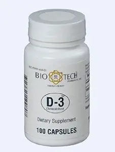 Bio-Tech - D3 (Cloncalciferol) 1000 IU 100 kapak Bio-Tech