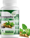 GreeNatr Organik Ashwagandha Capsules with Black Pepper for improved Ab component - Mood Advancedr with Energy and Cognitive Function - 1300 mg Veggie Capsules (1 Şişe)