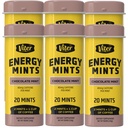 Viter Energy Caffeinated Mints 40 mg Caffeine, B Vitamins, Sugar Free. (Chocolate Mint, 20par, 6 Pack)