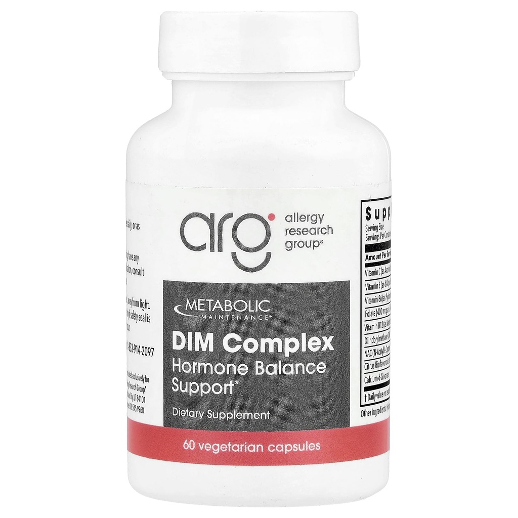 Metabolic Maintenance DIM Complex - Supports Estrogen Metabolism - DIM with NAC and Calcium D Glucarate - 60 Servings - 60 Capsules
