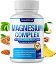 Magnezyum Kompleksi 7 Elemental Magnezyum Supplement 1000 mg – Magnezyum Glycinate, Citrate, Malate, Taurate, Hoffman, Aspartate, Orotate Non-GMO 90 Capsules
