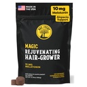 Doc Itchy Kuvenating Hair-Grower Dog Pet Chews | Köpekler için 10 mg Melatonin | Saç Büyüme Uyarısı | Yaşlı Köpek Enerjici | Calming | Medical-Strength | Yiyecek Alerji Güvenli | Vegan | 90 Count