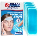 BeKOOOL Migraine Gel Sheets - 4 Kont