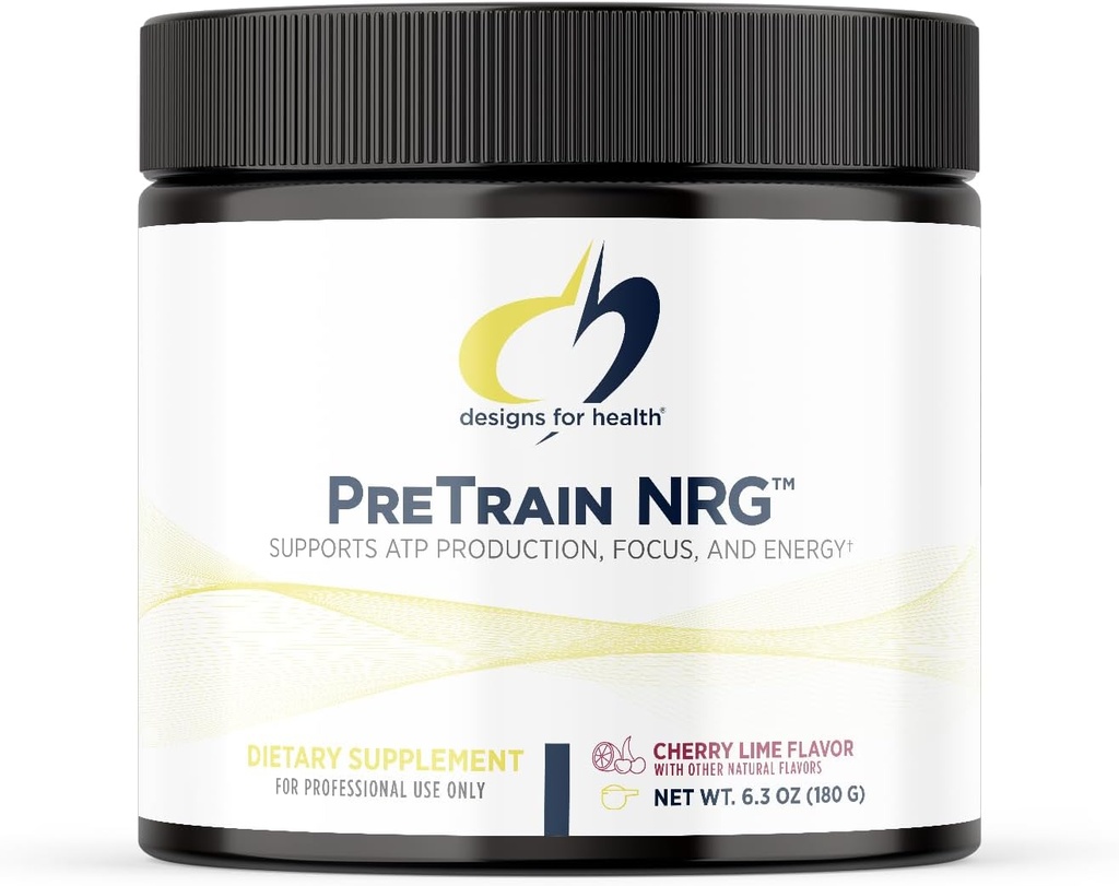 Sağlık PreTren NRG Drink Mix - Pre-Workout Toz withtine + Green Coffee - Supports Focus, Power + mental Energy in Athletes - No-GMO, Cherry Lime Flavor (20 hizmet / 180g)
