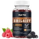 Shilajit Gummies 1000 mg - Shilajit Pure Himalaya Organik Erkekler ve Kadınlar için 85+ Trace Minerals Shilajitwear with Ashwagandha, Maca, Black Seed Oil - Energy, Brain, Immunity, Sugar Free Raspberry 60ct