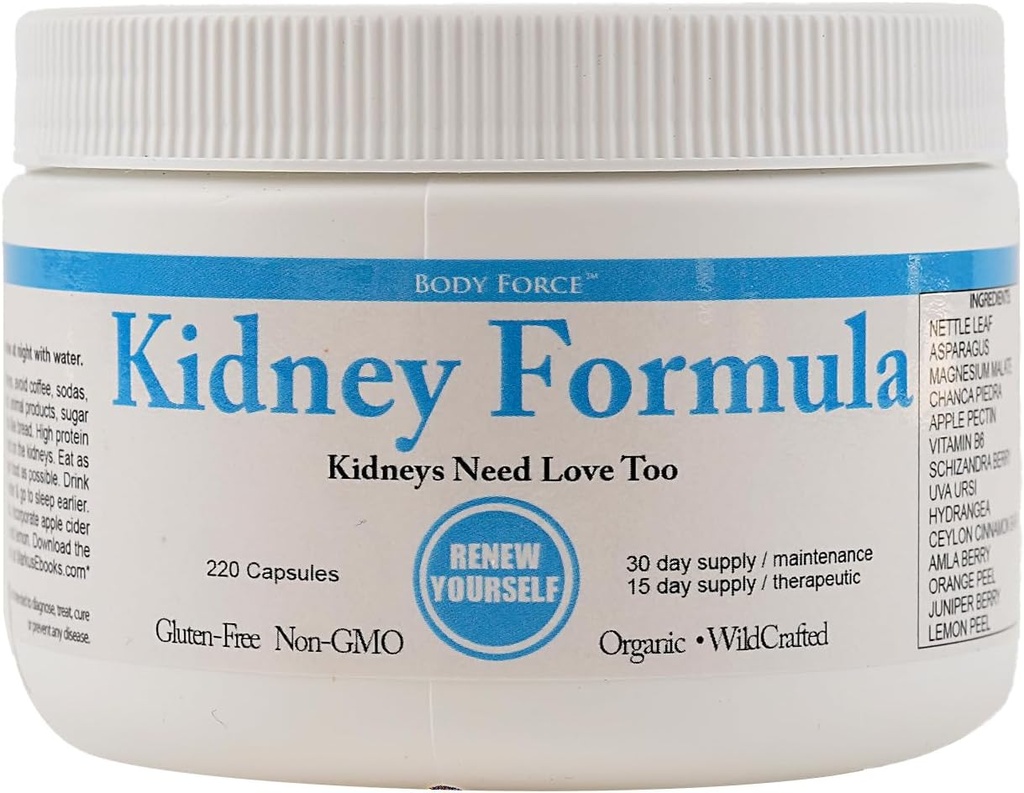 Kidney Formula Capsules with Nettle Leaf, Asparagus, Chanca Piedra, Magnezyum Malate - Geliştirs Kidney Health, Boosts Energy Levels, improves Hair & Nails, Sağlıklı Ürinasyonları Teşvik Ediyor