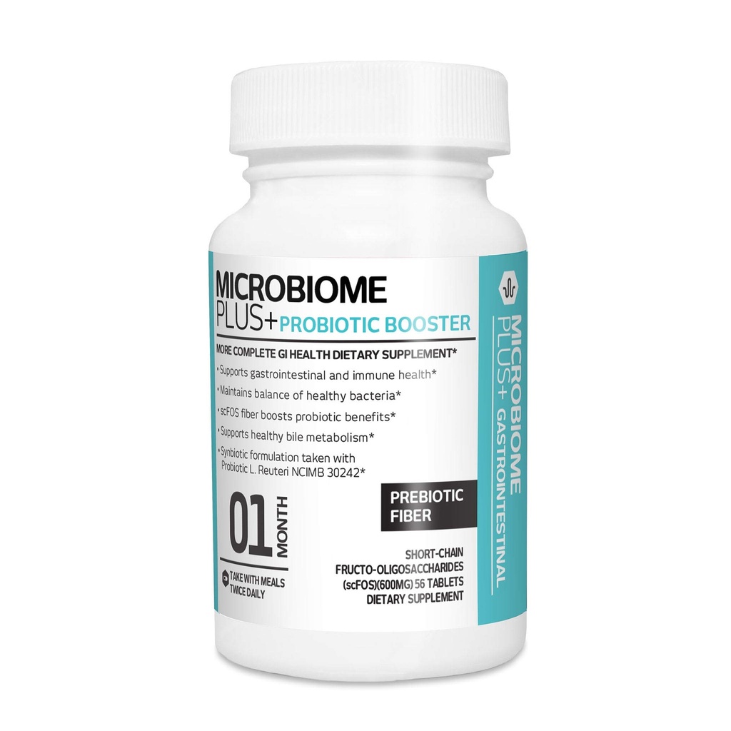 Microbiome Plus Prebiyotiks scFOS Prebiyotik Fiber, Boosts Probiyotik Benifits, GI Digestive Supplements, Alerji Güvenli ve Erkekler için Özgür (1 Ay Supply) (1)