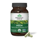 ORGANIC INDIA Neem Leaf Capsules - Herbal Supplement, Supports Skin & Immune Health, Vegan, Gluten Free, USDA Sertifikalı Organik - 90