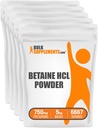BulkSupplements.com Betaine HCl Toz - Betaine Hydrochloride Tamam, Betaine Toz - Betaine 750 mg, Digestive Health Support - Gluten Free, 750 mg per Service, 5 (11kg lbs)