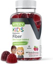 Viteey Prebiyotik Kids Fiber Constipation Relief, Digestive Health Regularity Support, Natural Kilo Support - Fiber 4g, Zero Sugar eklendi, Vegan, Gluten Free - Tasty Chewable Fruit Flavored Gummy