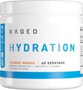 Kaged Hydration Electrolytes Toz | Orange Mango | Hydra-Charge Sports Drink Mix | Pre, Post, Intra Workout | Low Carb, Vegan, Gluten Free | Supplements for Men & Women | 60 Hizmetler