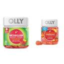 OLLY Metabolism Gummy Ring, Apple Cider Vinegar, B12, Kromium & Probiyotik + Prebiyotik Gummy, Digestive Support and Gut Health, 500 Milyon C