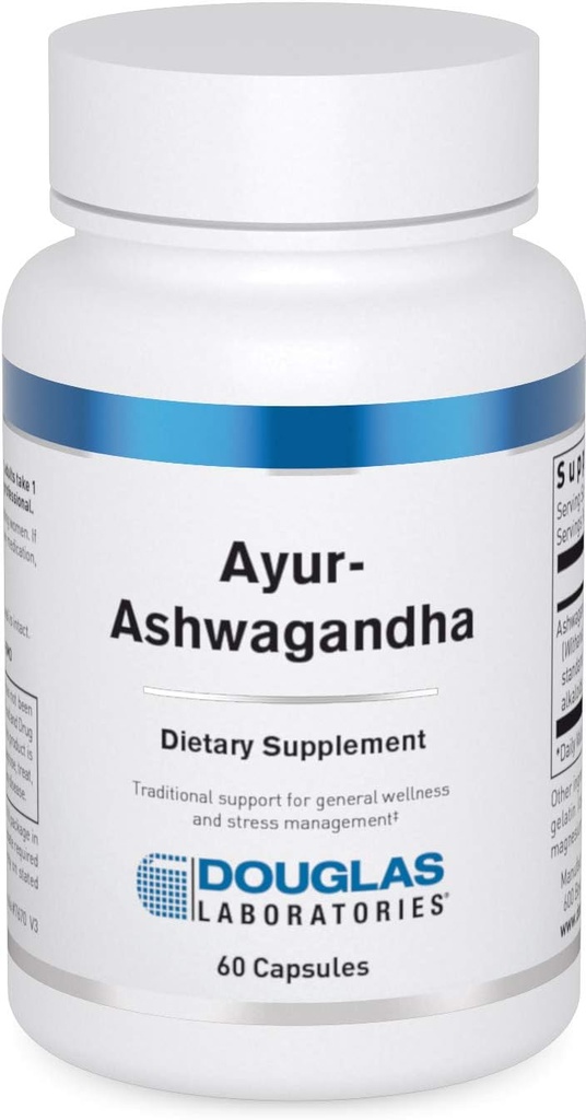 Douglas Laboratories Ayur-Ashwaganda (Indian Ginseng) | Ayurvedic Herb Enerji Üretimi, Ruh ve Fiziksel Sağlığı | 60 Capsules