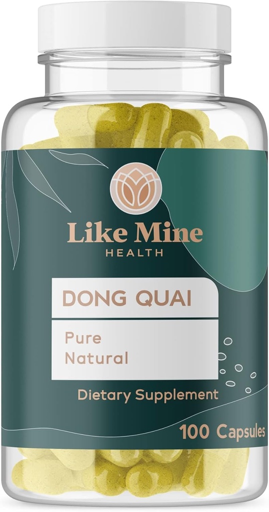 Mine Dong Quai (100 Capsules), Pure & Natural, No Fillers veya Katkılar, Gluten Free, Herbal Supplement for Women