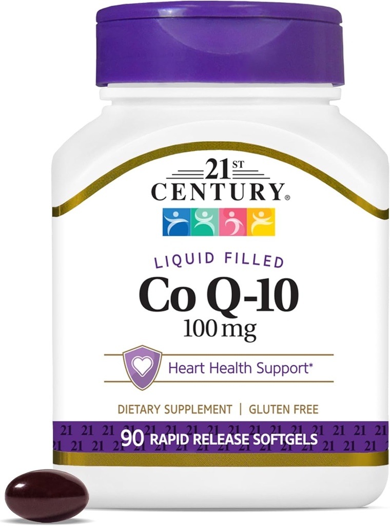 21. Yüzyıl Co Q10 100 mg Softgels, 90 Kont