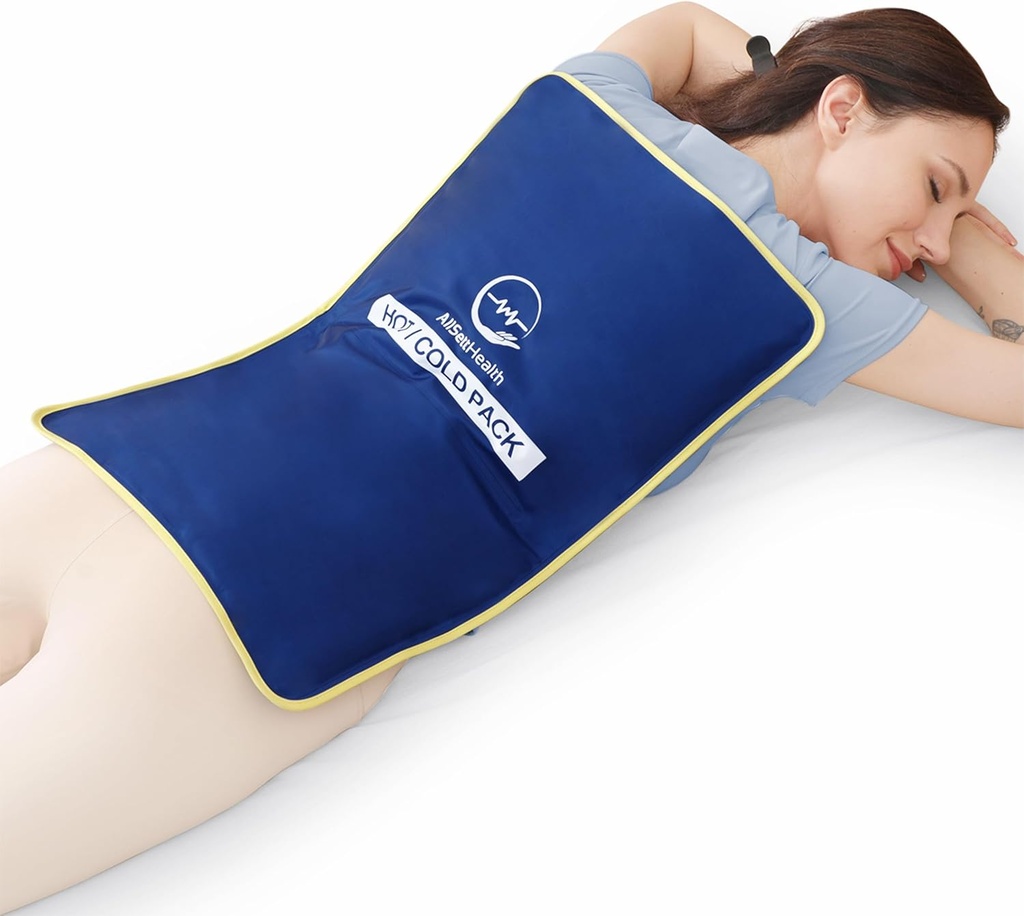 Injuries 23"x15 için Ekstra Büyük Reusable Gel Buz Paketi" | Geri Ağrı Yardımı için Büyük Buz Paketi, Post Surgery Recovery, Flex Cold Pack for Lower Back Pain Pain Pain Pain