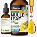 BIO KRAUTER Lungs 2 Fl. Oz - 28 Günlük Tedarik - Lung Cleanse & Detox - Vegan Respiratory Supplements - Non-GMO, No Sugar & Alkol