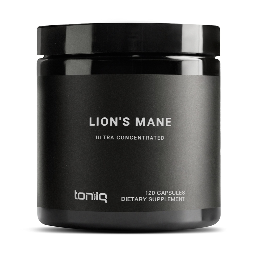 Lion's Mane - Ultra High Potency 10:1 30 Polysaccharides ile alıntı - Yüksek Yoğun Yoğun ve Biyoaktif - Üçüncü Parti Lab Test Edildi - 120 Capsules