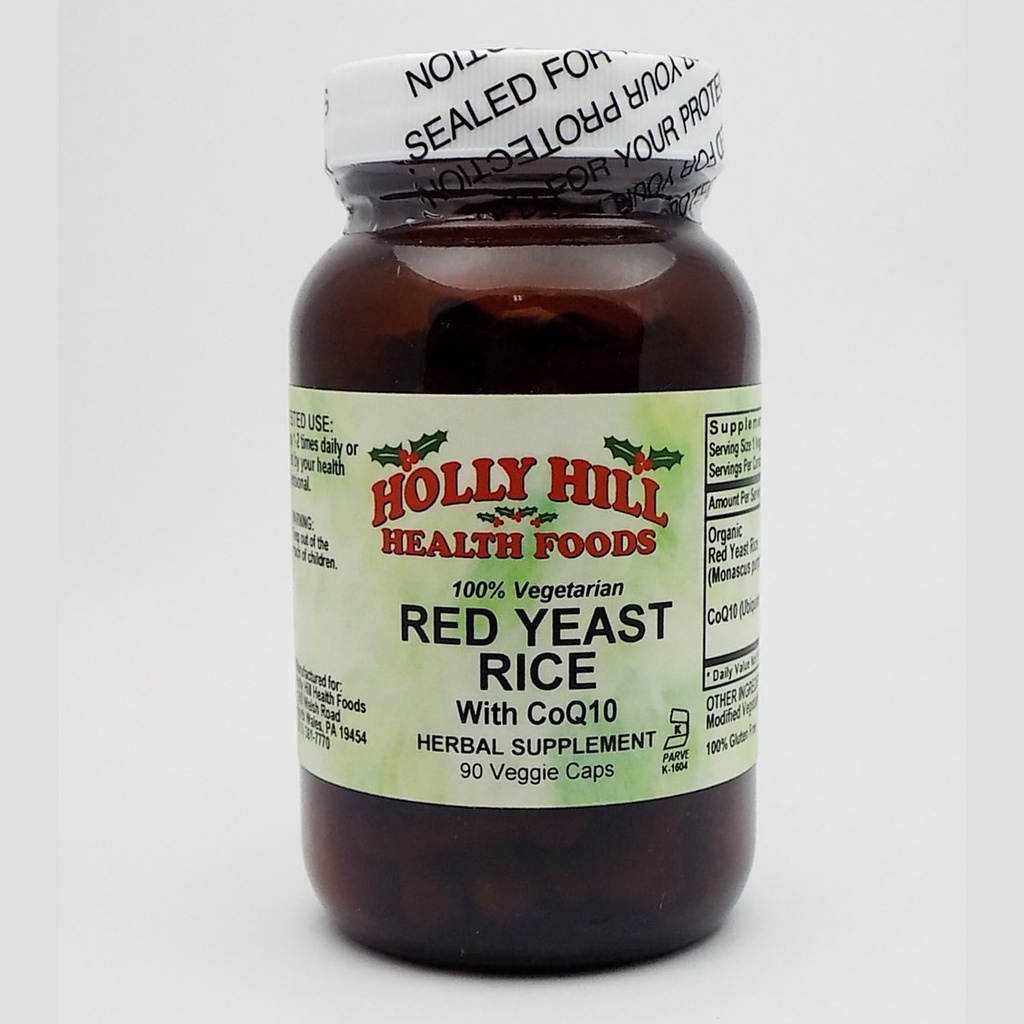 Holly Hill Health Foods, Red Yeast Rice, 90 κάψουλες χορτοφάγων