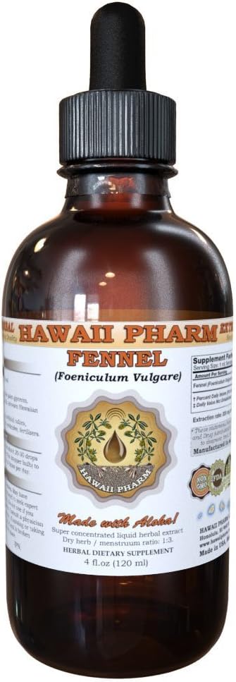 Hawaii Pharm Fennel Liquid Extract, μάραθο (Foeniculum Vulgare) Συμπληρώματα σκόνης σπόρων 2 oz