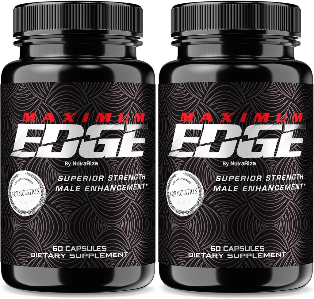 (2 Pack) Maksimum Edge Erkek Pills - Erkekler için en fazla Edge Capsules, Genel Wellness ve Peak Performansı için Daily Formula Tamam, Yorumlar (120 Capsules)