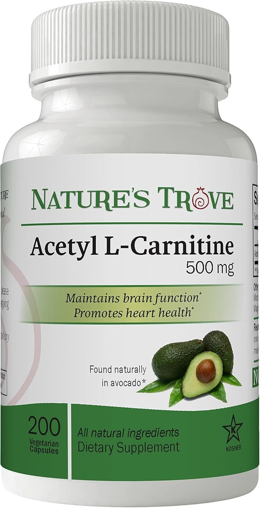 Trove Acetyl L- Carnitine (ALCAR) 500 mg 200 κάψουλες χορτοφάγων