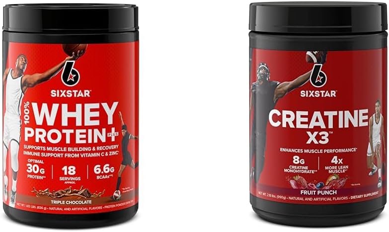 Six Star Elite Series 100% Whey Protein Plus Triple Chocolate 1.8lbs ABD & Kretine Tozt Kret Cin X3 | Kretine HCl + Kretine Monohidrat Toz
