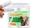 Dog and Cat Ear Wipes - Gentle Temizlik, Elited Unpleasant kokular, Plant Extracts'tan yapılan 50 Wipes
