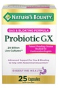 Nature's Bounty Probiyotik GX, Occasional Gas ve Bloating, Diyeter Supplement, Digestive Health, 25 Capsules