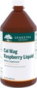 Genestra Brands Cal Mag Raspberry Liquid | Calcium and Magnesium Citrate Formula with Vitamin D | 15.2 fl. oz.
