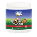 NaturesPlus Ζωική Παρέλαση MagKidz, Cherry Flavor - 0,38 lb - Παιδικό συμπλήρωμα σκόνης μαγνησίου - Οστών & μυών Υγεία Υποστήριξη - Χωρίς γλουτένη, Χωρίς ζάχαρη - 45 Σερβιέτες