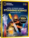 National Geographic Stunning Chemistry Set - Mega Science Kit with 45 Easy experiments- Make a Volcano and start a Rocket, STEM Projects for Kids Ages 8-12, Science Toys ( Exclusive)