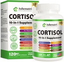 10-σε-1 Cortisol συμπλήρωμα με μαγνήσιο, Ashwagandha, Rhodiola Rosea, L Theanine, Hormone Ισορροπία για τις γυναίκες 120 Vegan Κάψουλες