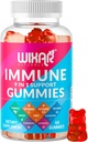 9 σε 1 Gummies ανοσοποιητική υποστήριξη με Elderberry, βιταμίνη C&D, ψευδάργυρος, Turmeric, Ginger, Echinacea, Astragalus & Sea Moss για την ασυλία συμπλήρωμα - 60 Gummies