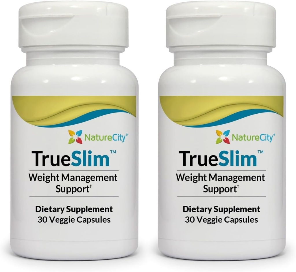 NatureCity True-Slim Fat ve Kilo Supplement | Yardımlar Fat Accumulation | Capsules | Non GMO | Made in USA