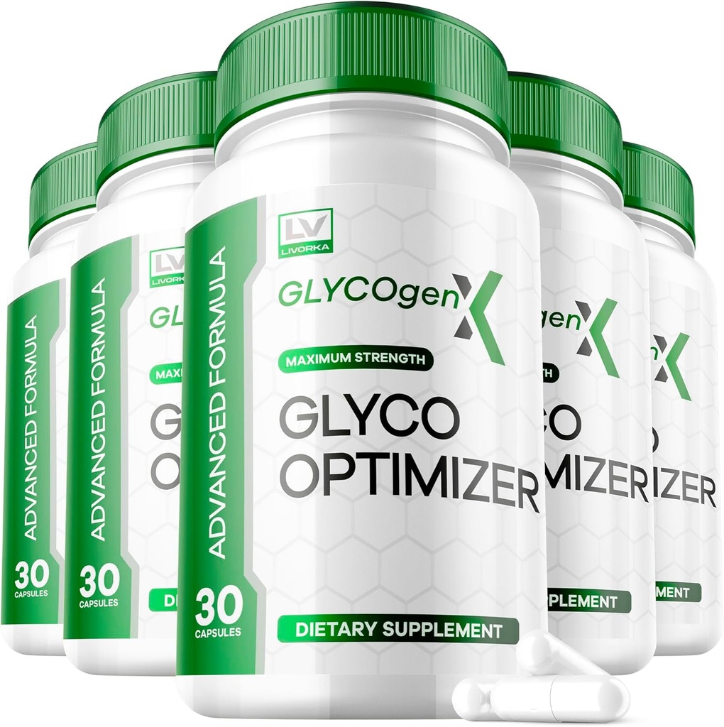 LIVORKA 5 Pack - Glycogen X Glyco Optimazer, Glyco X Optimizer Glycogen, GlycogenX, Glycogen X, Glycogen X, Glycogen X, Glycogen