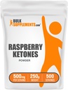 BulkSupplements.com Raspberry Ketones Toz - Raspberry Ketones Supplement, Antioksit Kaynağı - Enerji Desteği için Gluten Free, 500 mg per Service, 250g (8.8 oz) (Paket 1)