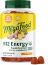 MegaFood Vitamin B12 Energy Gummies - Vegan - Μεθύλιο B12 Βιταμίνες για την υποστήριξη της κυτταρικής ενέργειας Παραγωγή - Ginger - Καθημερινή Βιταμίνη B12 Συμπλήρωμα - USDA Organic - 70 Gummies, 35 Υπηρεσίες