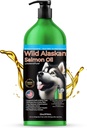 Ισλανδία Pure Wild Salmon Oil Αλάσκας για σκύλους & γάτες, Omega-3 ιχθυέλαιο, υγρό συμπλήρωμα για κατοικίδια ζώα, υποστηρίζει ανοσοποιητικό σύστημα & την υγεία της καρδιάς, 33oz