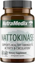 NutraMedix Nattokinase Supplement - Nattokinase 2000 FU per Service - Heart Health and Health Circulation - Gluten + Dairy-Free (60 Capsules)
