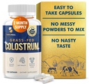 Colostrum Supplement 2 Ay Supply, Grass Fed Bovine Colostrum, Colostrum Toz Capsules