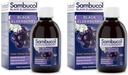 Sambucol Black Elderberry Syrup - Sambucus Elderberry Syrup, Black Elderberry Liquid, Immune Support, High Antioxidants, Gluten Free - Original Formula, 7,8 Fl Oz (Pack of 2)